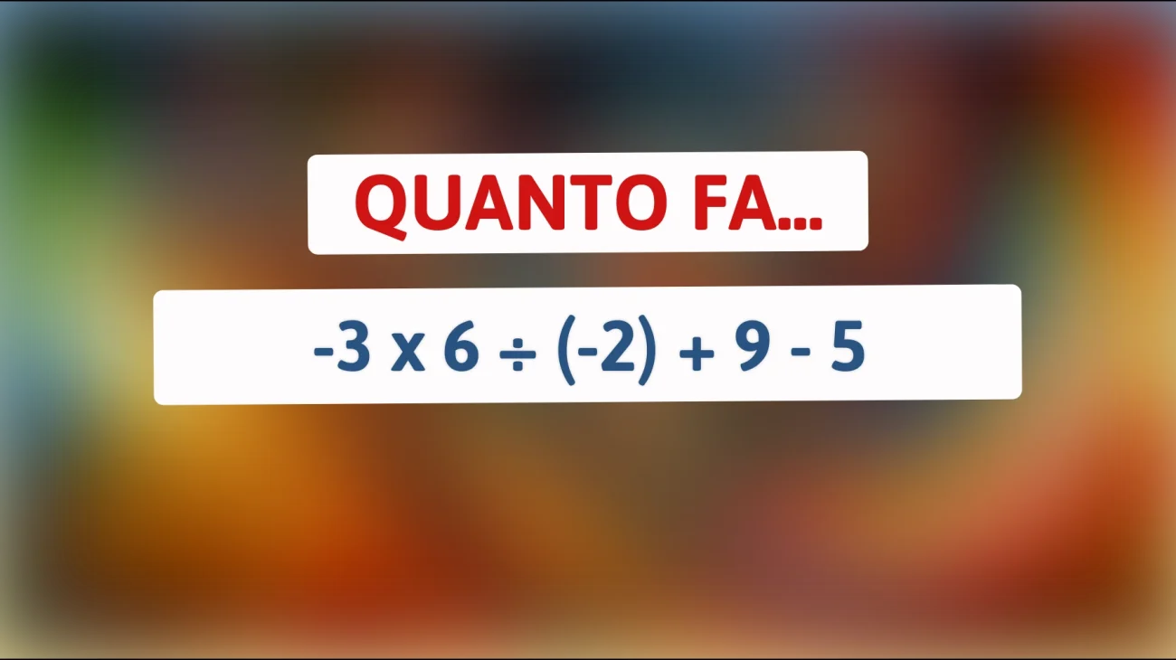 "Solo i veri geni risolvono questo indovinello matematico complesso! Sfida te stesso con il nostro quiz ingannevole: riuscirai a trovare la risposta?""