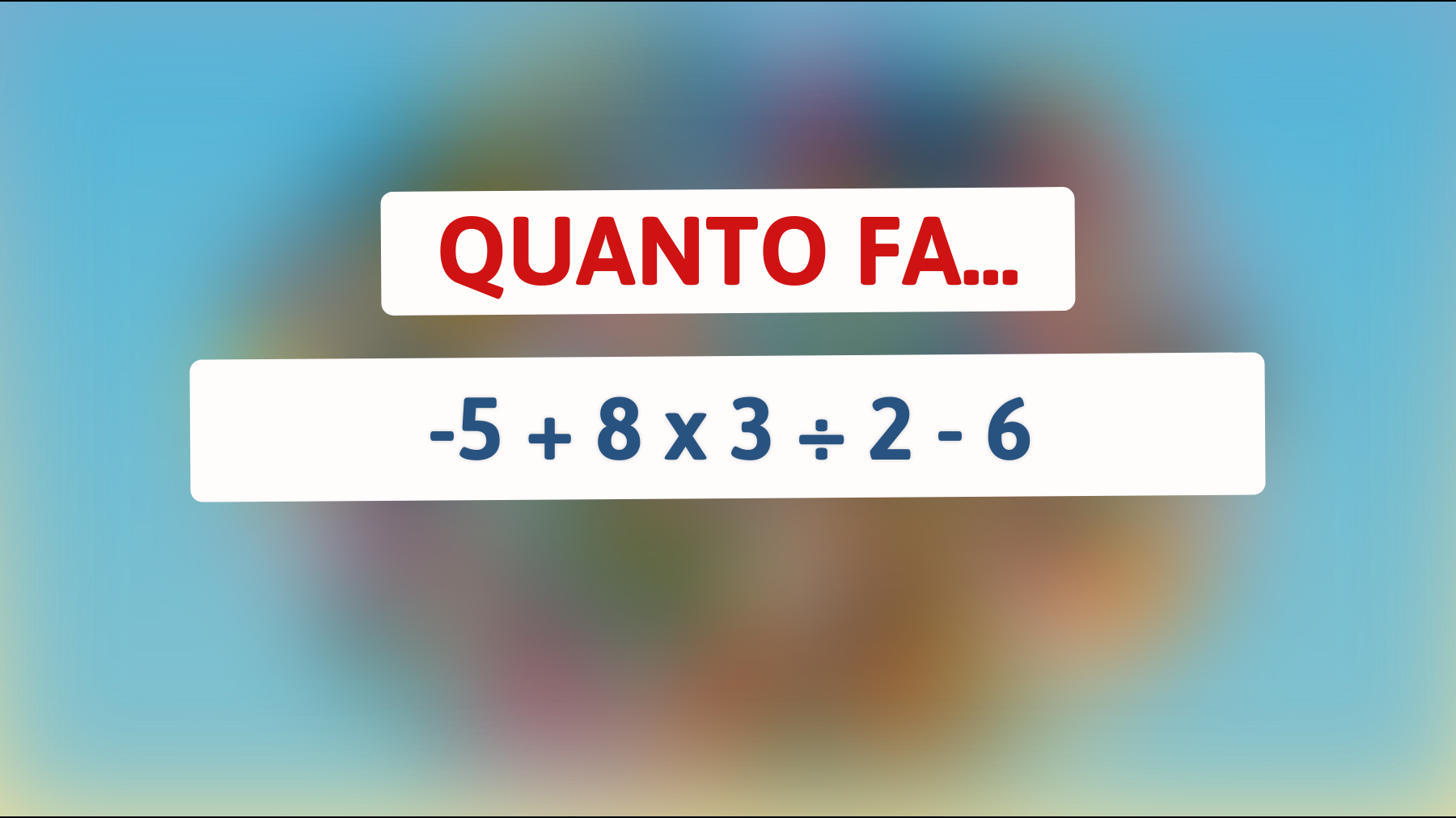 \"Solo l'1% dei geni risolve questo enigma matematico: scopri se sei uno di loro!\""