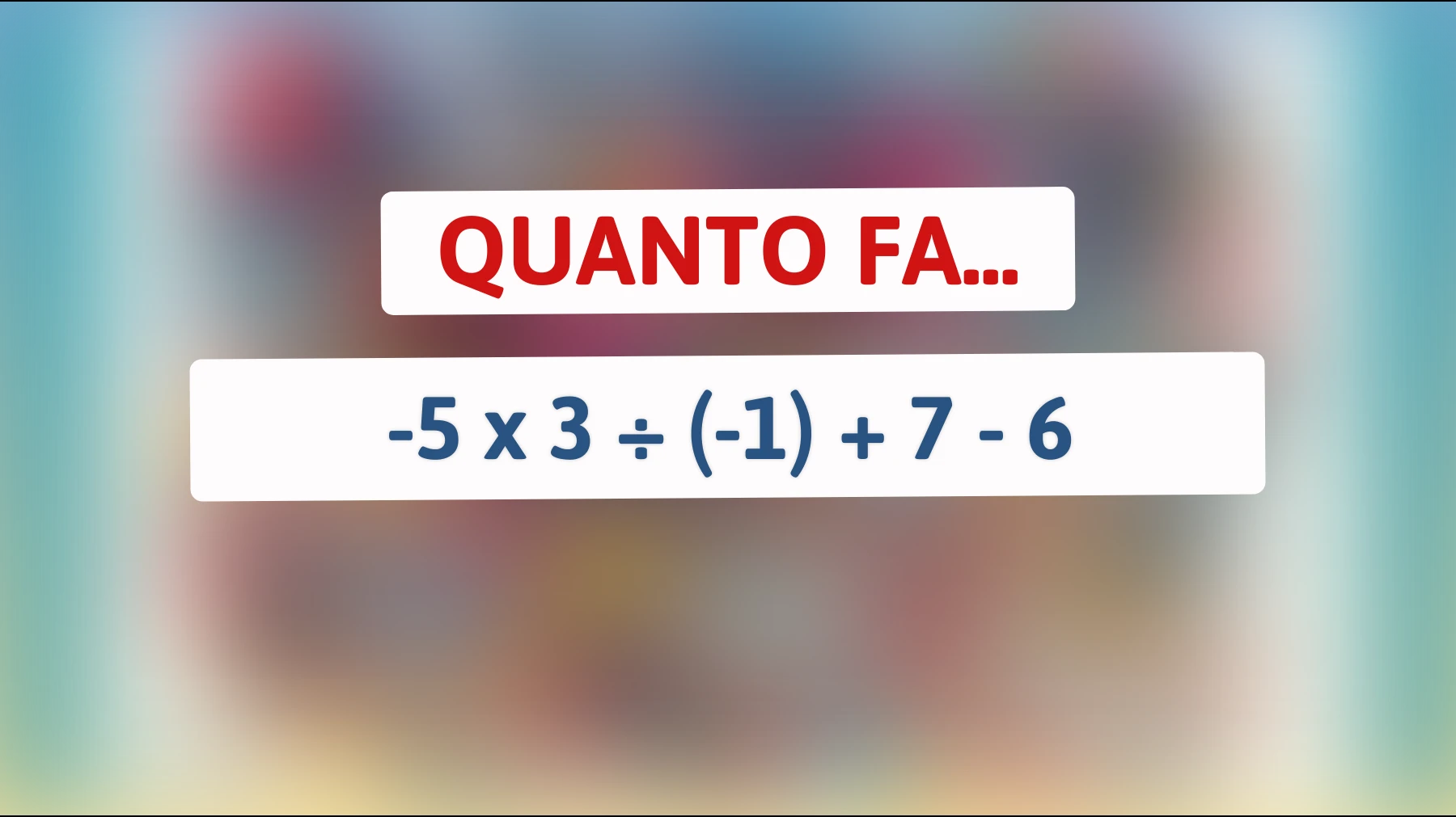 "Svelato l'enigma matematico che solo i geni riescono a risolvere: una semplice risposta confonderà la tua mente!""