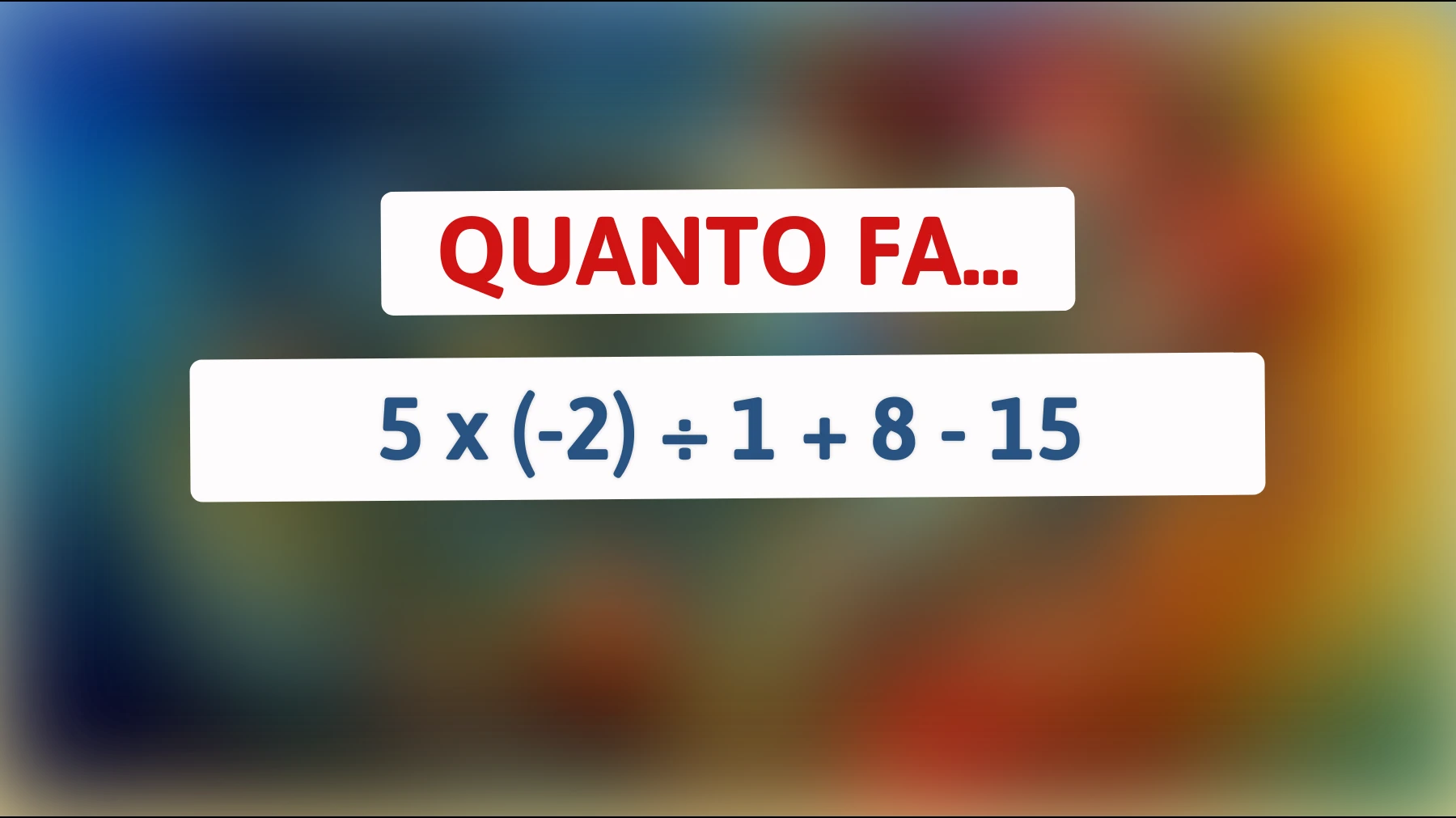 La sfida impossibile: risolvi questo enigma matematico che solo i veri geni possono capire! Sei pronto a metterti alla prova?"