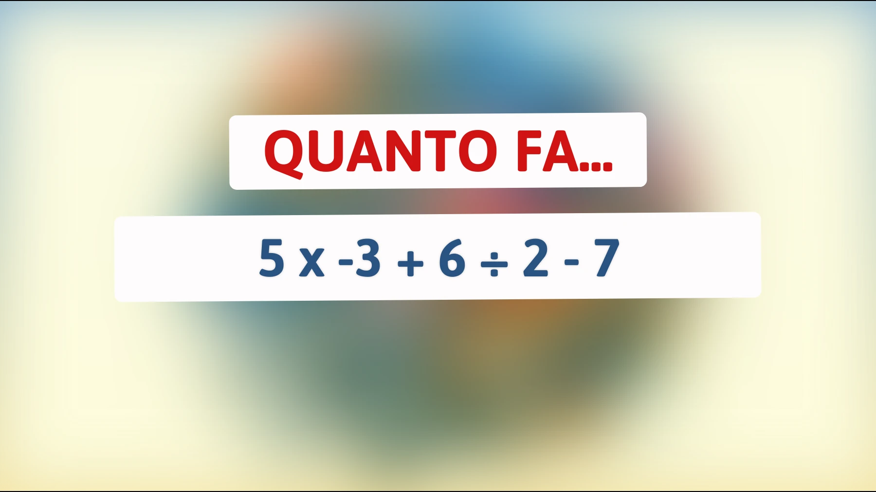 Se risolvi questo enigma matematico sei tra il 5% degli adulti in grado di farlo: sei abbastanza intelligente?"