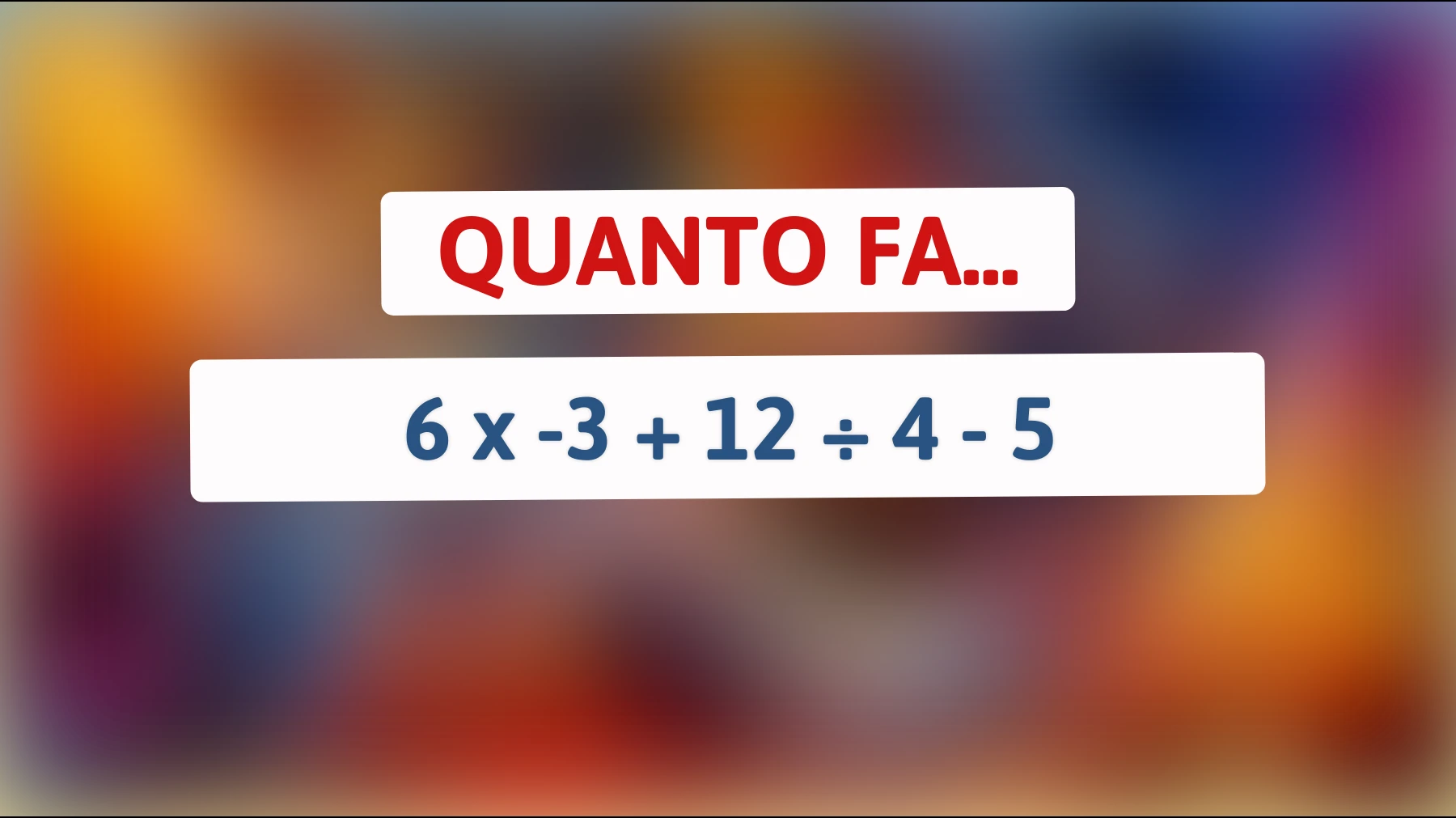 Solo un vero genio può risolvere questo rompicapo matematico in 30 secondi! Hai il coraggio di accettare la sfida e scoprire il risultato?"