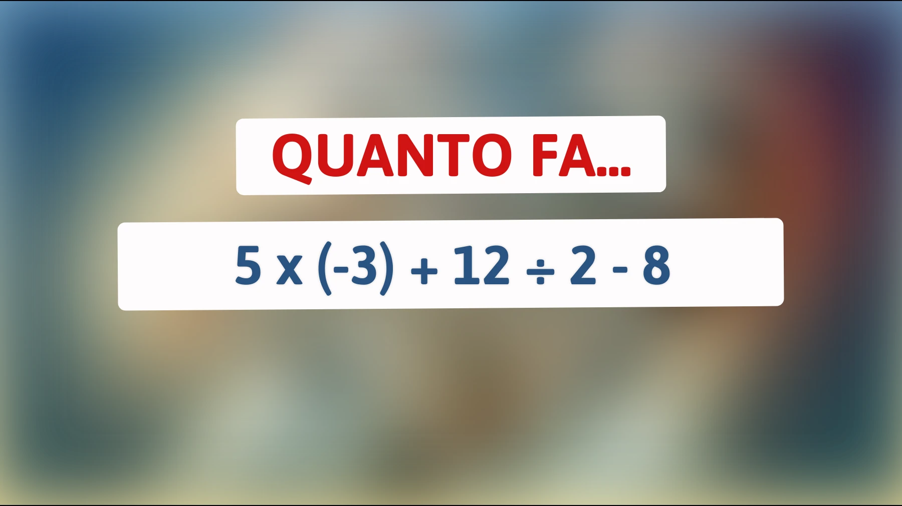"Sfida il tuo cervello: riesci a risolvere questo indovinello che solo il 1% degli adulti supera?""