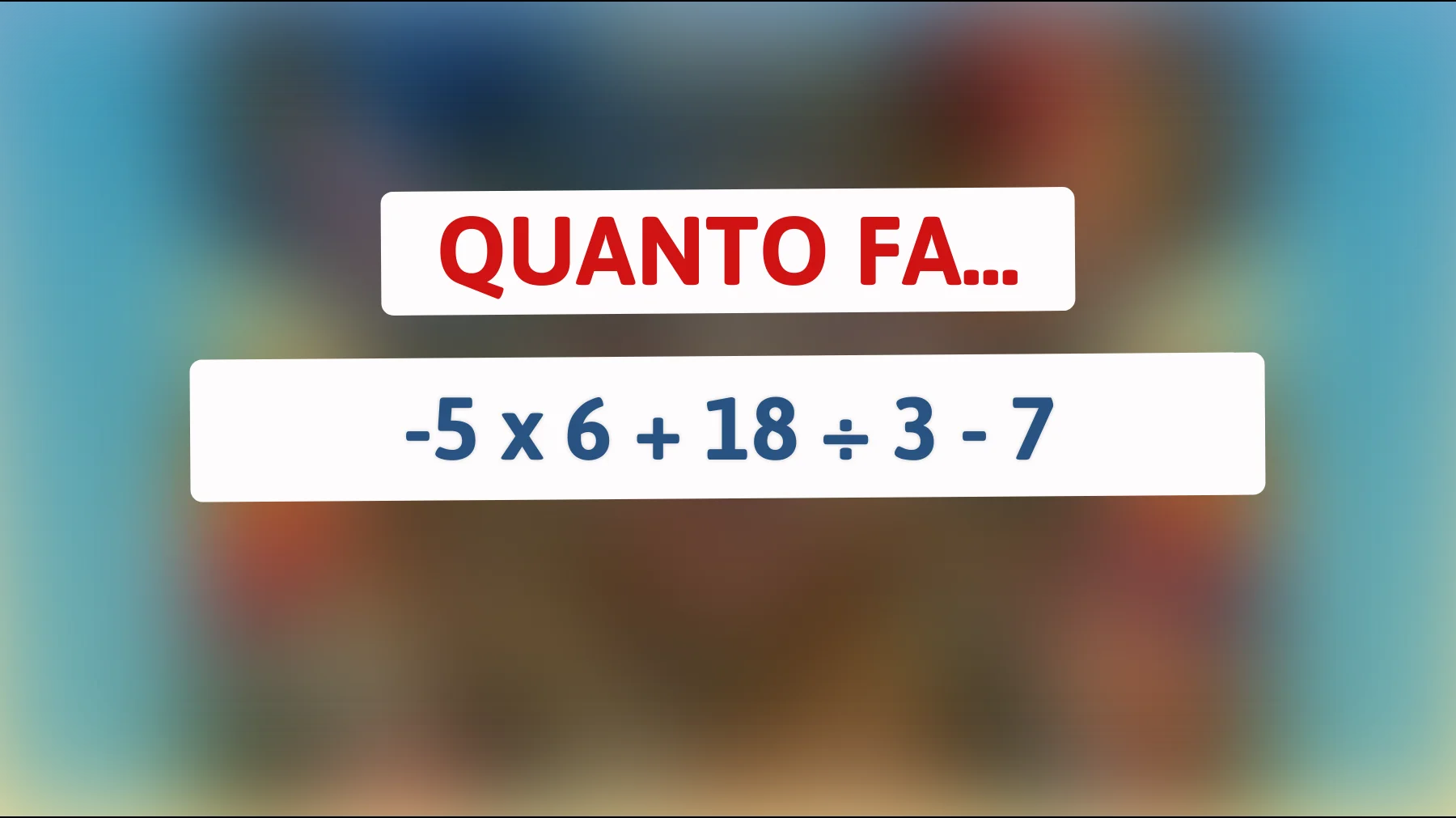 Il 99% delle persone sbaglia: risolvi questo indovinello matematico che solo i veri geni possono risolvere!"