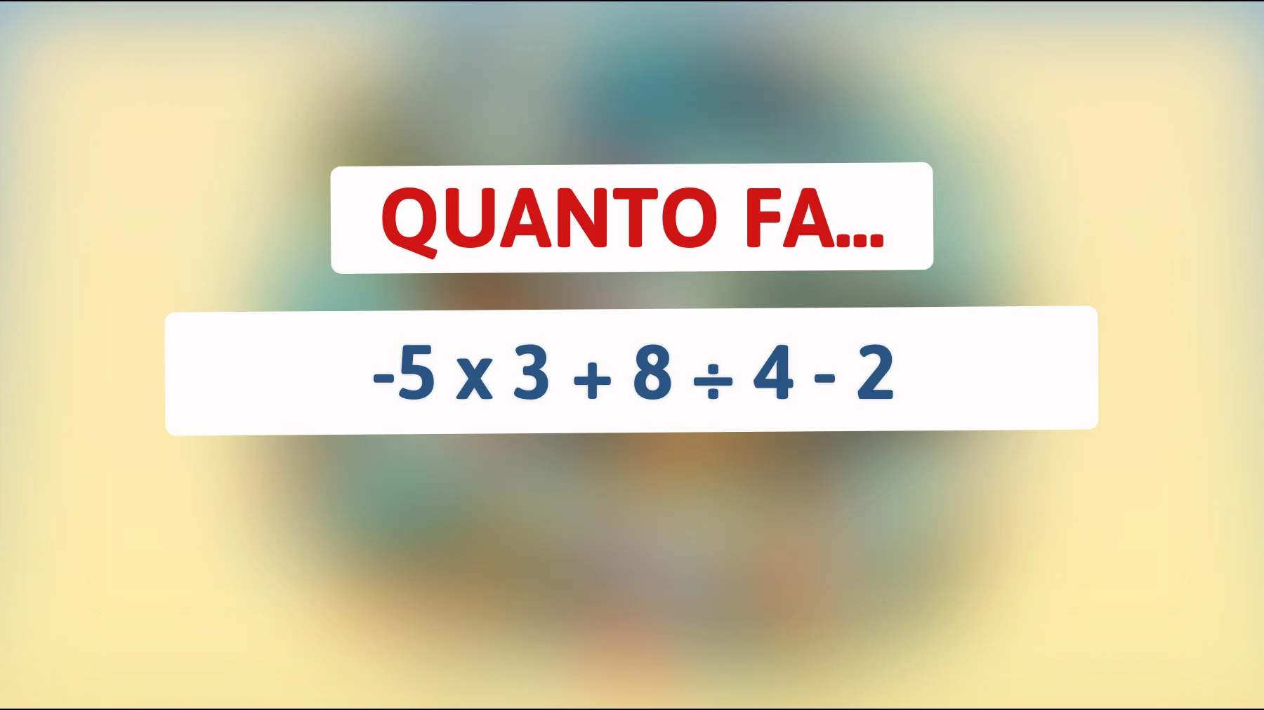 Scopri se hai davvero una mente geniale risolvendo questo enigma matematico che solo il 10% delle persone riesce a decifrare!"