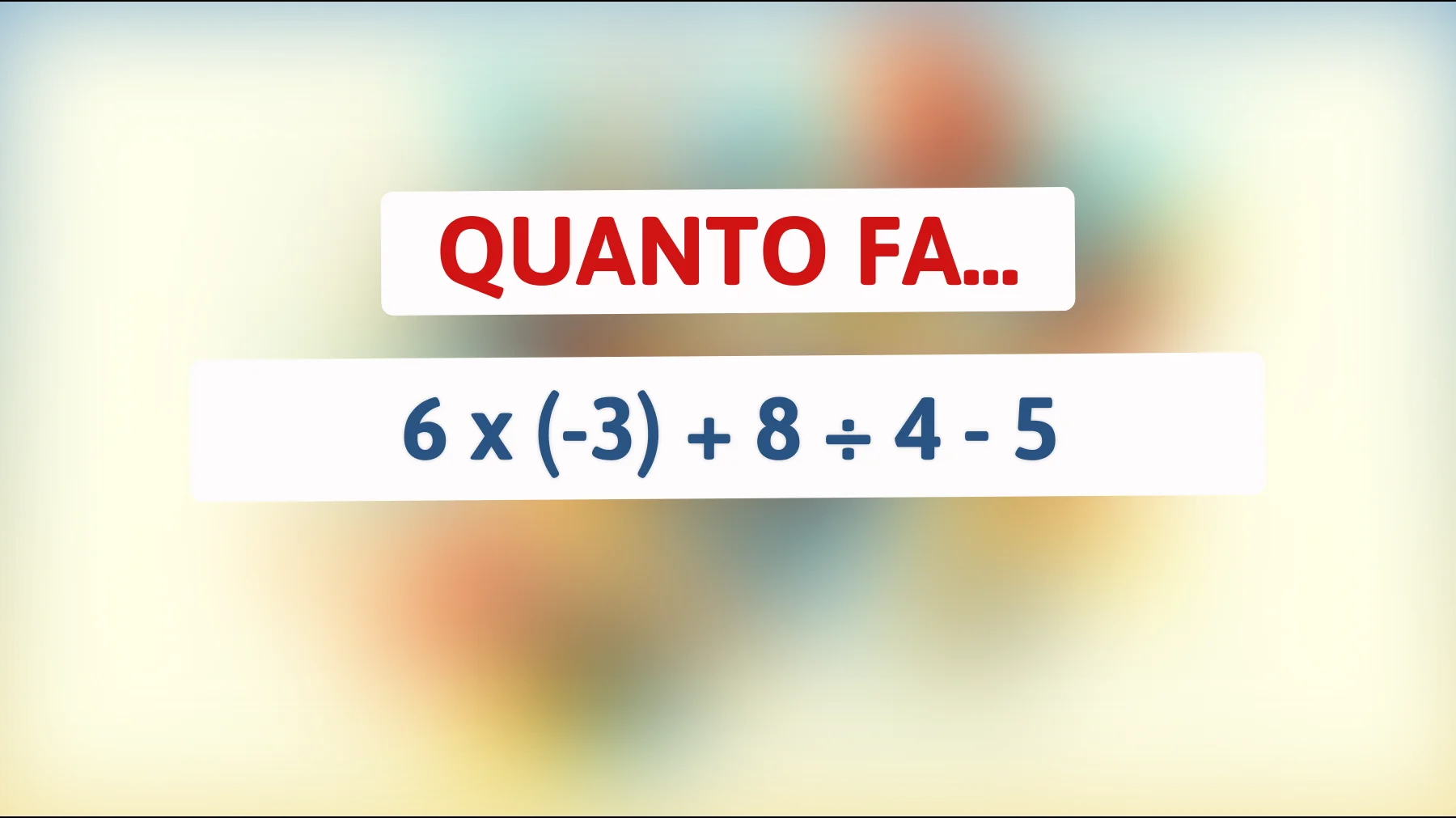 Se risolvi questo calcolo sei un genio: accetti la sfida matematica?"