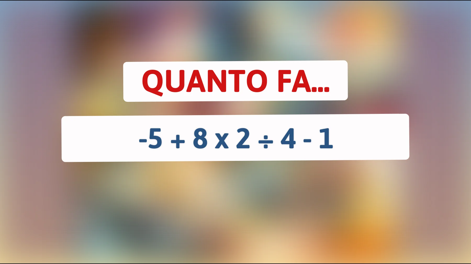 Vuoi davvero mettere alla prova il tuo cervello? Scopri la risposta a questo indovinello matematico che solo pochi geni riescono a risolvere!"