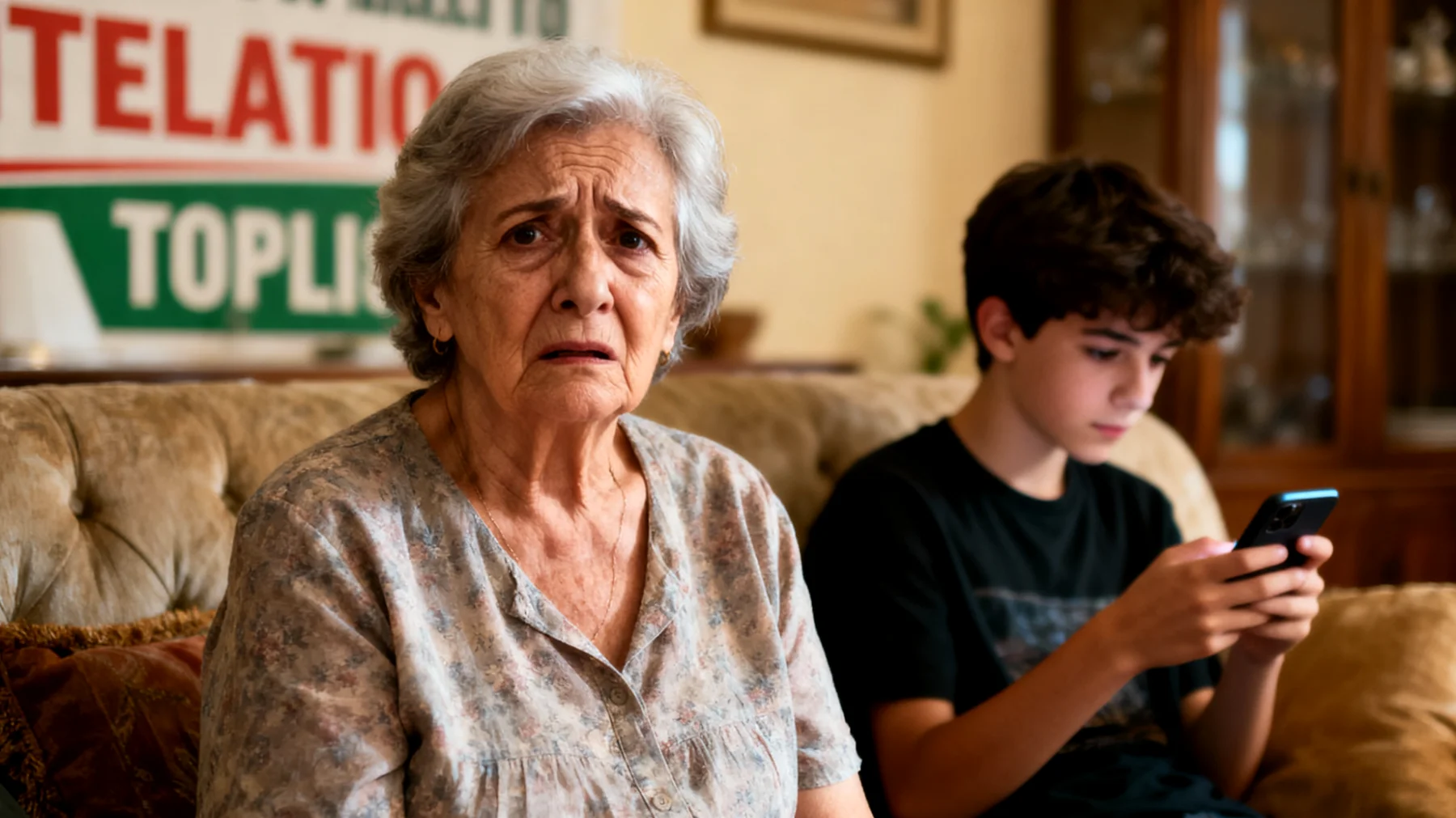 La nonna fatica a comprendere e monitorare l'uso dei social media da parte dei nipoti adolescenti, preoccupata per i rischi online ma senza gli strumenti per dialogare efficacemente su questo tema"