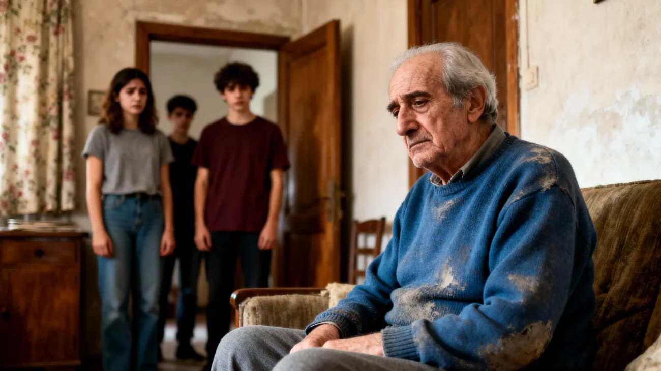 Il nonno si sente troppo stanco e ha poco tempo per dedicarsi ai nipoti giovani adulti, creando distanza e senso di inadeguatezza nel mantenere il legame affettivo con loro"