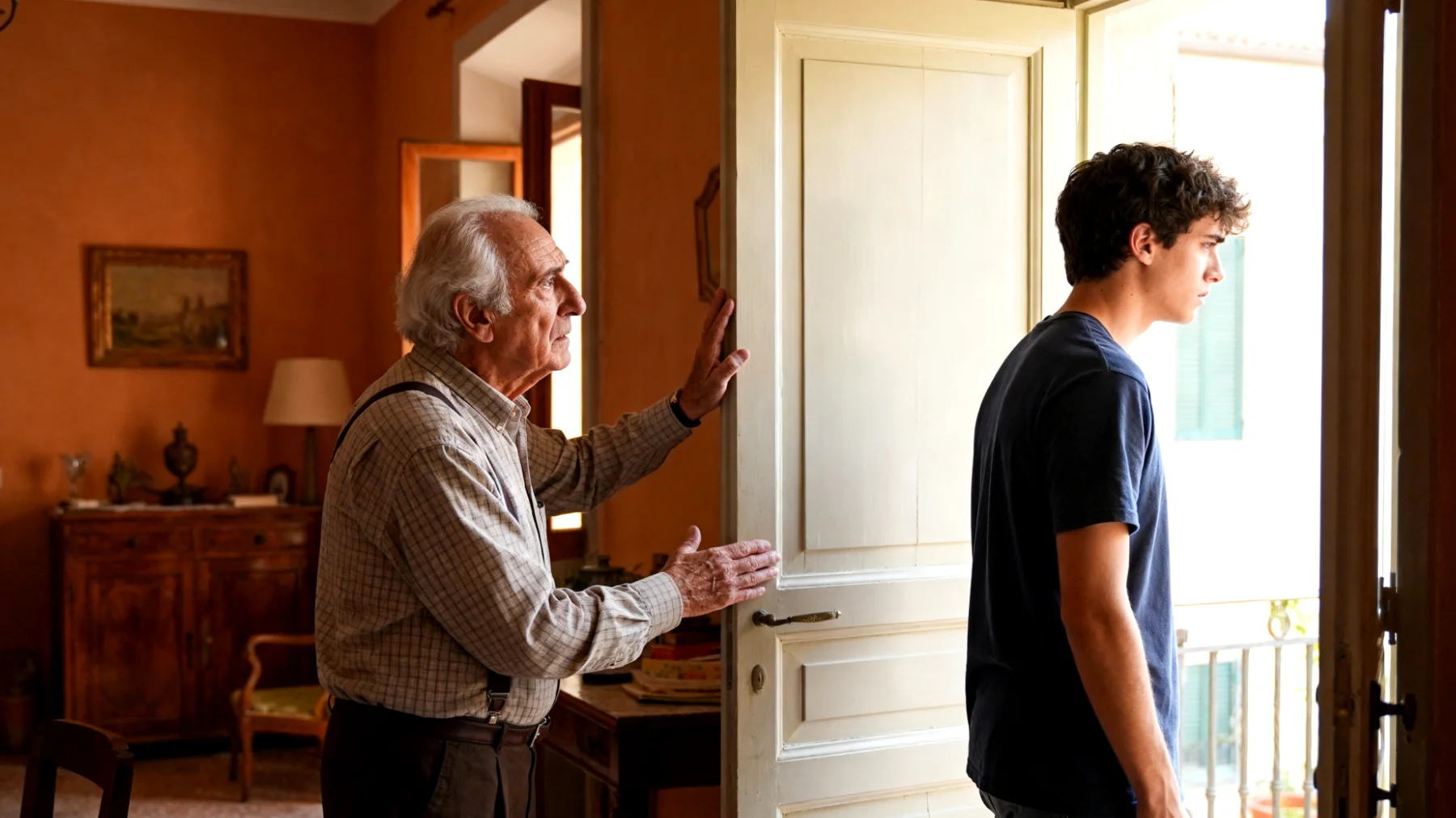 Il nonno tende a proteggere eccessivamente i nipoti giovani adulti, intervenendo nelle loro decisioni e impedendo loro di affrontare autonomamente le sfide della vita, creando dipendenza e ostacolando la loro crescita verso l'indipendenza."