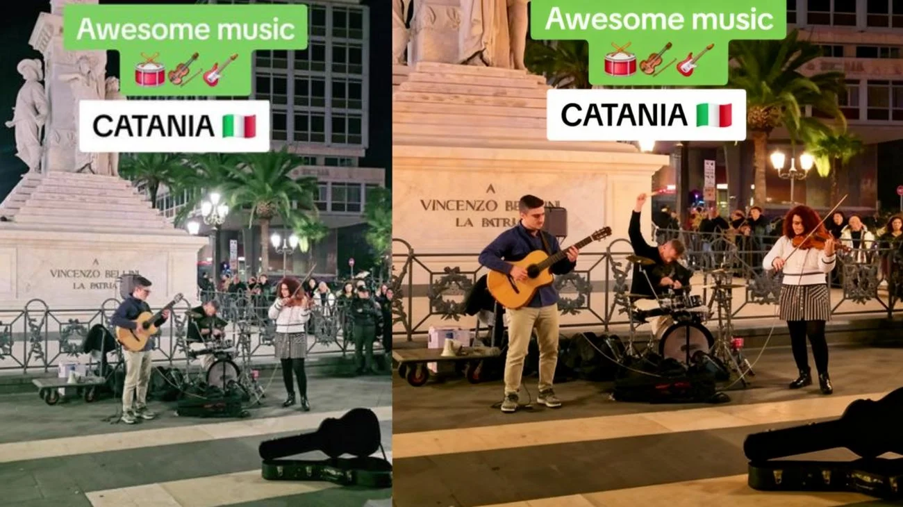 Awesome music 🎸🥁🎻/ 🚀🚀 #italy #catania🔵🔴 #sicilia #Vlog"