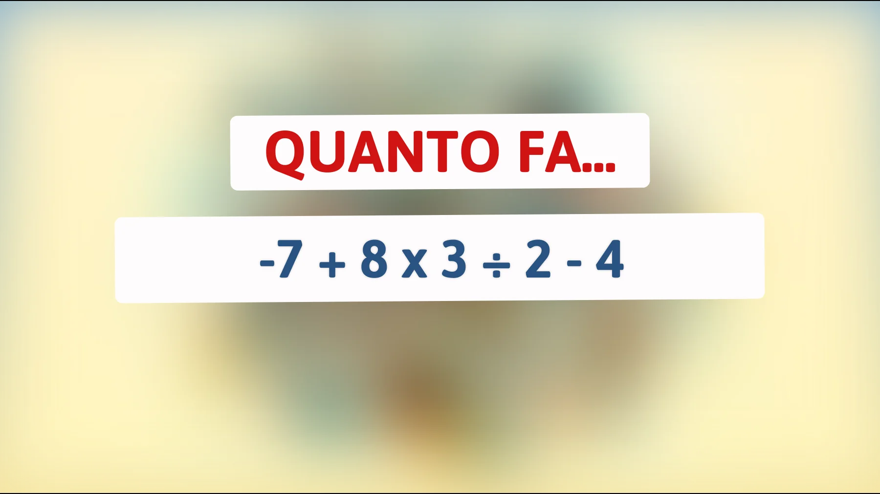"Sfida le Tue Capacità: Riesci a Risolvere Questo Indovinello da Genio?""