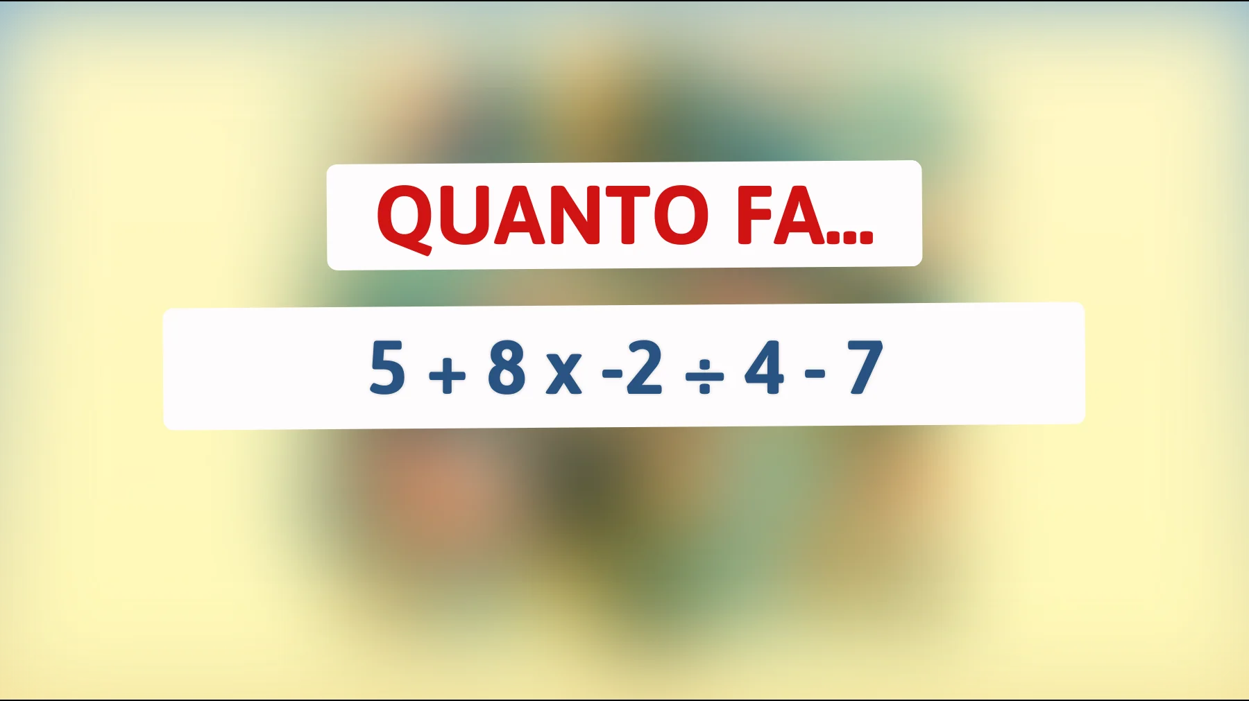 Scopri la sfida che solo il 5% delle persone riesce a risolvere correttamente: sei abbastanza geniale?"