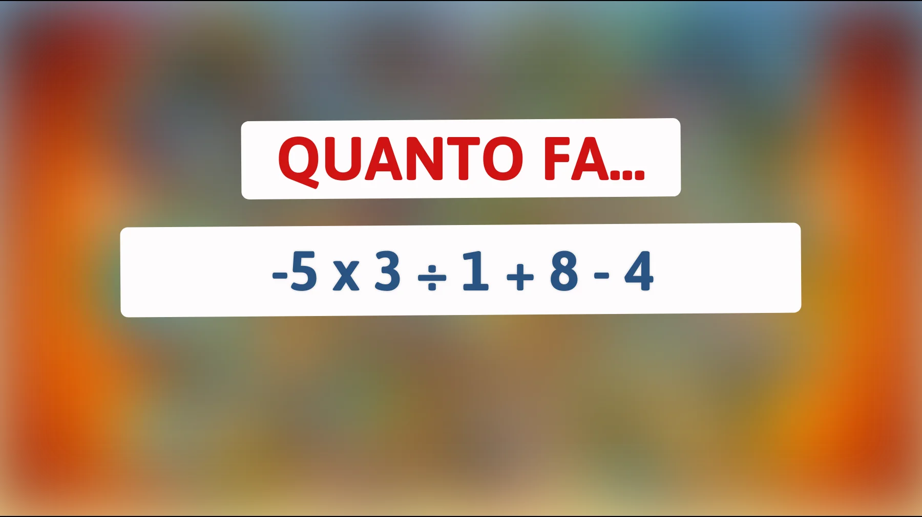 Solo il 2% delle persone riesce a risolvere questo semplice indovinello matematico: Vuoi metterti alla prova?"